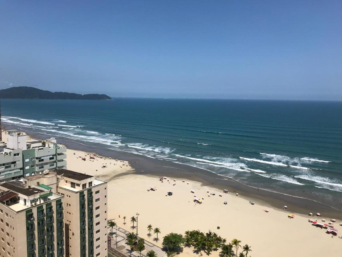 Apto Com Vista Para O Mar, 2 Vagas De Garagem E Churrasqueira Na Varanda Praia Grande  Exterior foto